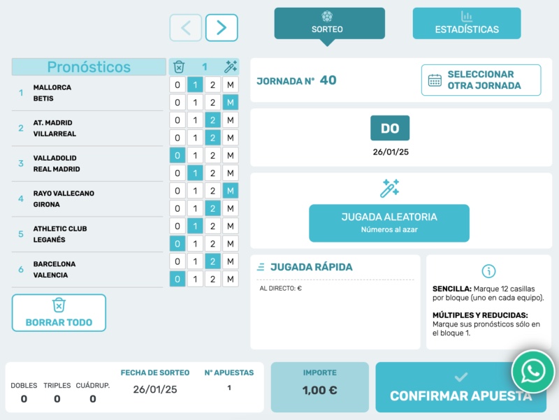 Apuestas Quinigol